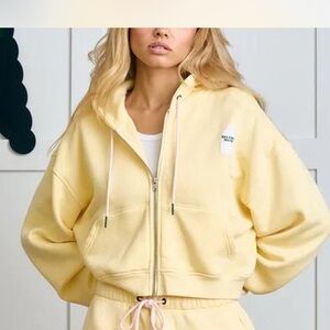 Yellow Women's Zip-Up Hoodie